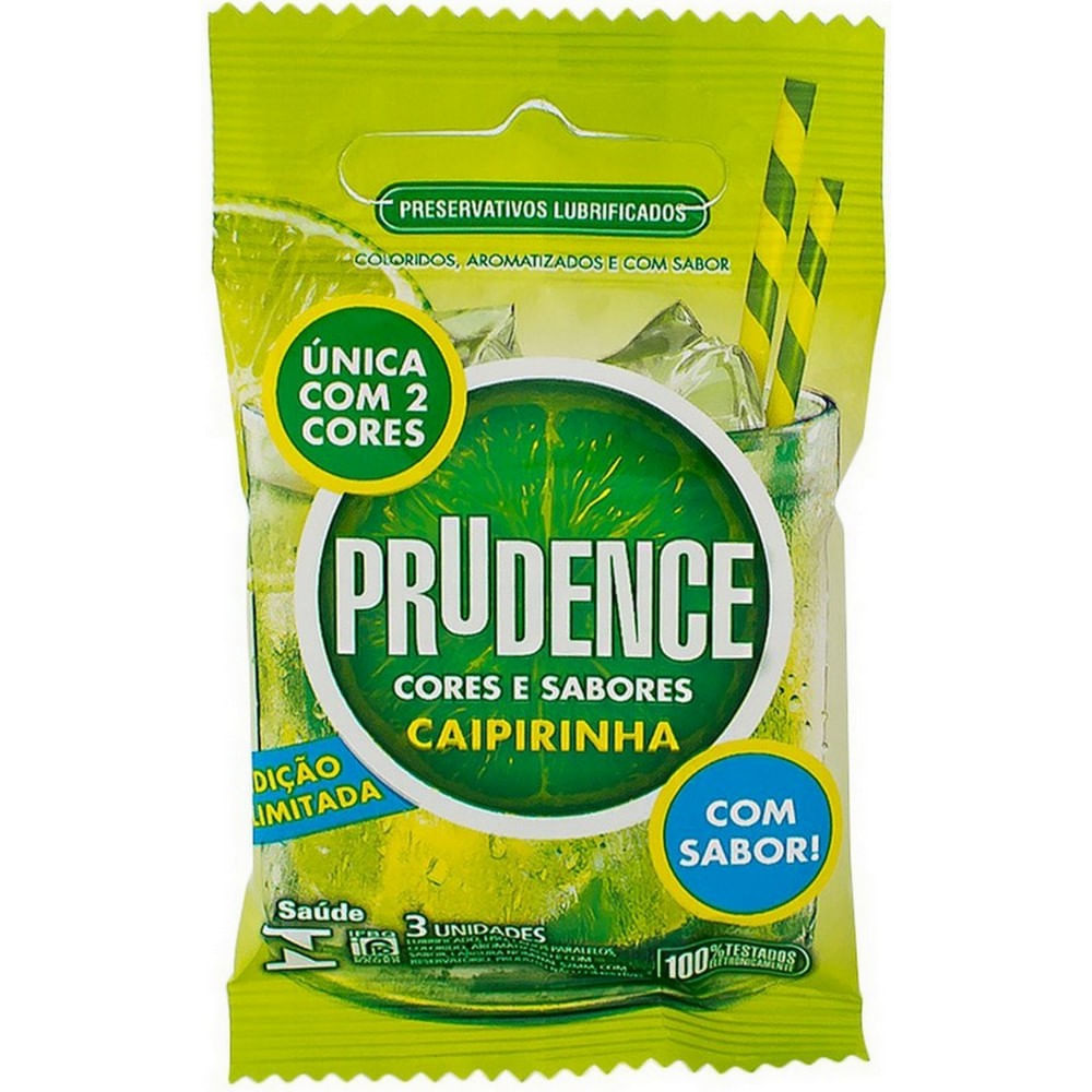 Camisinha Preservativo Prudence Caipirinha Com 36 Unid